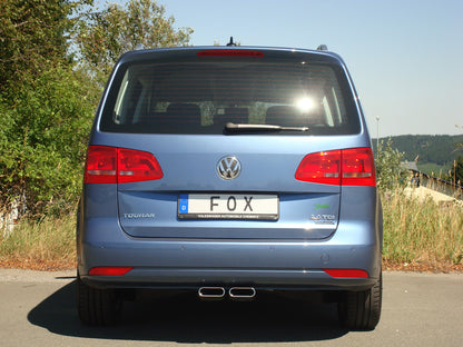 VW Touran - 1T3 Endrohr Ausgang mittig - 2x130x50 Typ 56