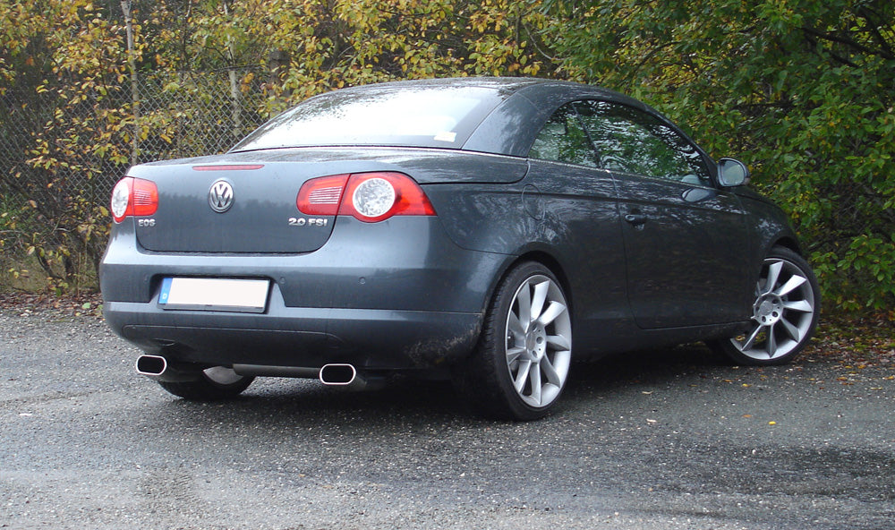 VW Eos  1F Endschalldämpfer Ausgang rechts/links - 160x80 Typ 56 rechts/links