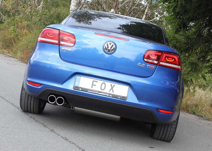 VW Eos 1F - Facelift - 1,4l Endschalldämpfer einseitig - 2x80 Typ 16