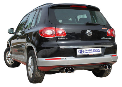 VW Tiguan 5N - 4motion Endschalldämpfer Ausgang rechts/links - 2x90 Typ 12 rechts/links