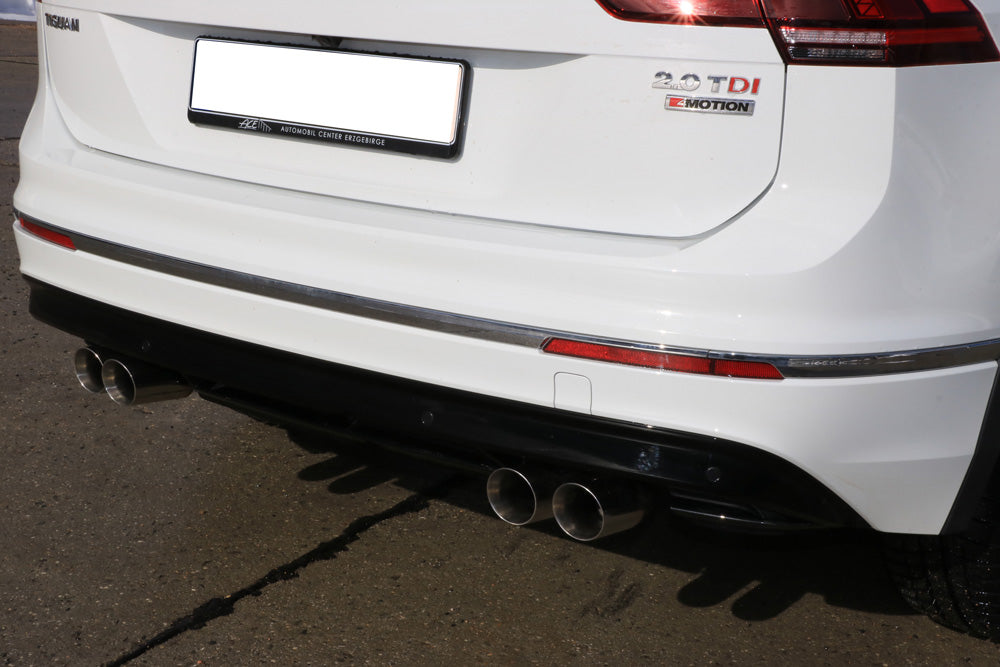 VW Tiguan II Diesel - 4motion Endschalldämpfer quer - 2x80 Typ 25 rechts/links